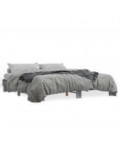 Giroletto Grigio Sonoma 200x200 cm in Legno Multistrato Metallo 2