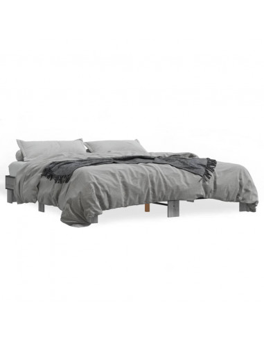 Giroletto Grigio Sonoma 200x200 cm in Legno Multistrato Metallo