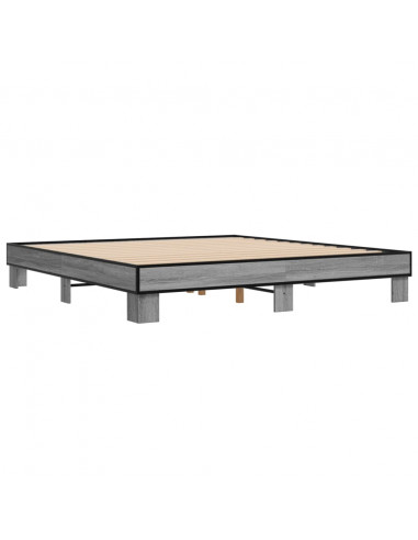 Giroletto Grigio Sonoma 200x200 cm in Legno Multistrato Metallo