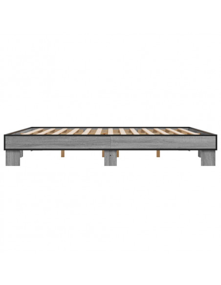 Giroletto Grigio Sonoma 200x200 cm in Legno Multistrato Metallo