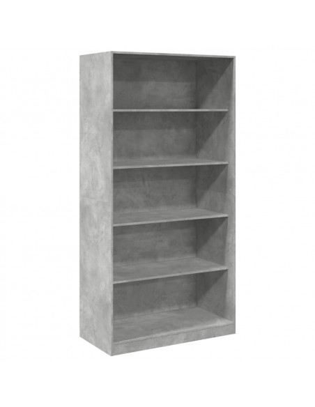 Armadio Grigio Cemento 100x50x200 cm in Legno Multistrato