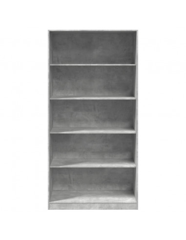 Armadio Grigio Cemento 100x50x200 cm in Legno Multistrato