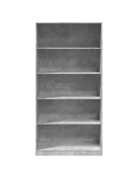 Armadio Grigio Cemento 100x50x200 cm in Legno Multistrato
