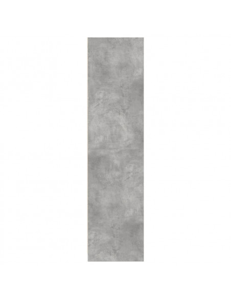 Armadio Grigio Cemento 100x50x200 cm in Legno Multistrato