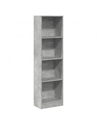 Libreria Grigio Cemento 40x24x143 cm in Truciolato