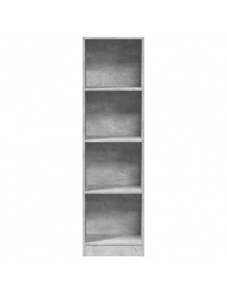 Libreria Grigio Cemento 40x24x143 cm in Truciolato