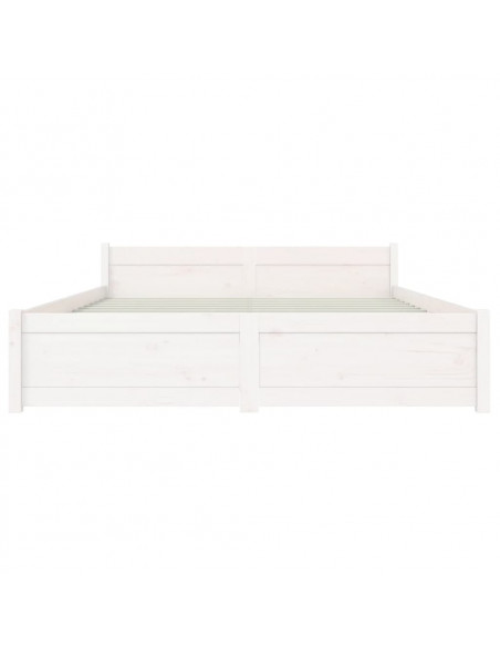 Giroletto Bianco in Legno Massello 140x190 cm
