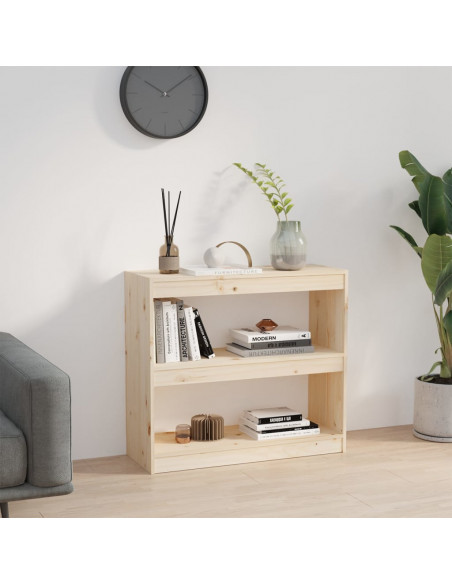 Libreria/Divisorio 80x30x71,5 cm in Legno Massello di Pino