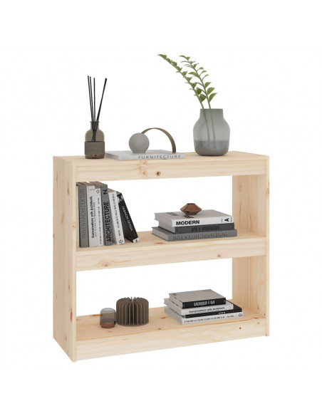 Libreria/Divisorio 80x30x71,5 cm in Legno Massello di Pino