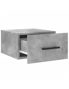 Comodini a Muro 2 pz Grigio Cemento 35x35x20 cm 2