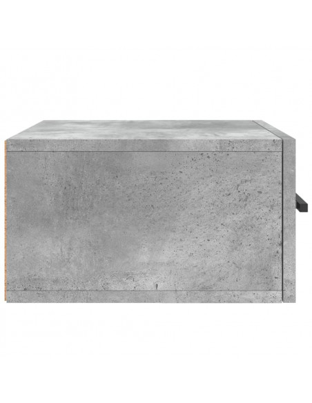 Comodini a Muro 2 pz Grigio Cemento 35x35x20 cm