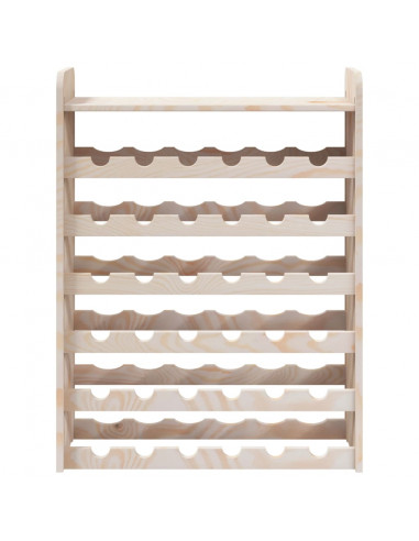 Portavini Pannello Superiore 67,5x25x87 cm Legno Massello Pino