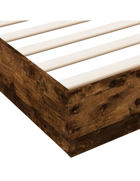 Giroletto con Luci LED Rovere Fumo 200x200 cm