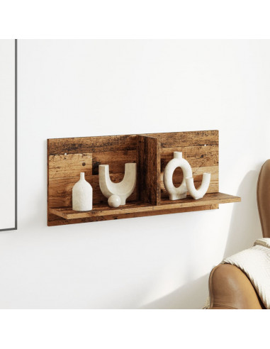 Mobile a Parete 70x16,5x30 cm Legno Antico in Legno Multistrato