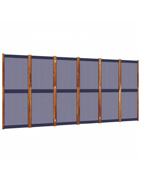 Divisorio a 6 Pannelli Blu Scuro 420x180 cm
