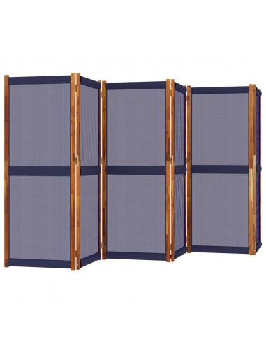 Divisorio a 6 Pannelli Blu Scuro 420x180 cm