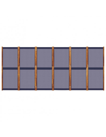 Divisorio a 6 Pannelli Blu Scuro 420x180 cm