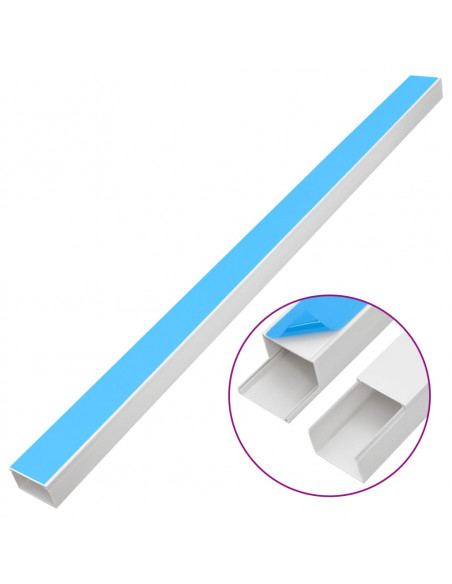 Canalina per Cavi Autoadesiva 60x40 mm 30 m in PVC