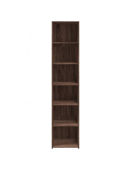 Credenza Rovere Marrone 40x41x185cm in Legno Multistrato