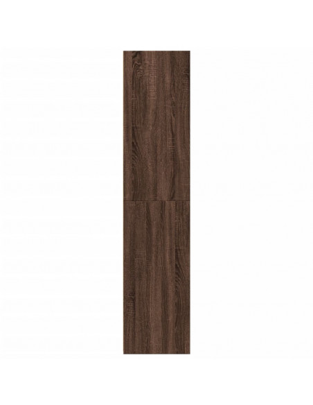 Credenza Rovere Marrone 40x41x185cm in Legno Multistrato