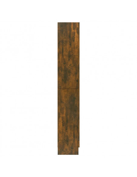 Mobile Vetrina Rovere Fumo 82,5x30,5x185,5 cm Legno Multistrato