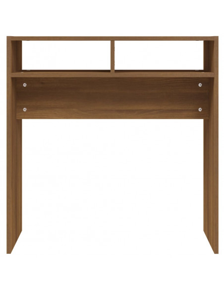 Tavolino Consolle Rovere Marrone 78x30x80 cm Legno Multistrato