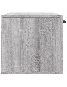 Mobile a Parete Grigio Sonoma 80x36,5x35cm in Legno Multistrato 2