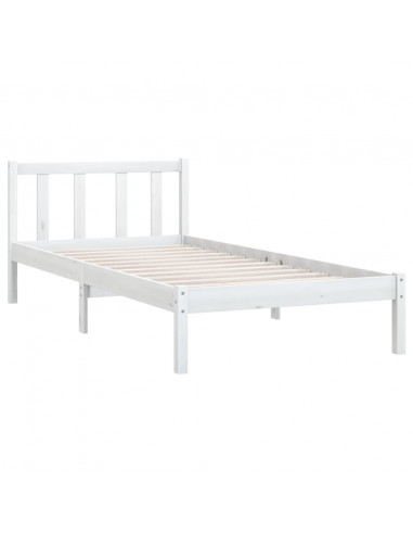 Giroletto in Legno Massello Bianco 75x190 cm Small Single