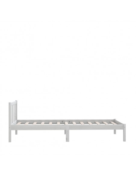 Giroletto in Legno Massello Bianco 75x190 cm Small Single