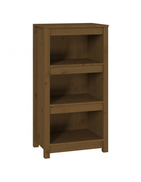Libreria Marrone Miele 50x35x97 cm in Legno Massello di Pino