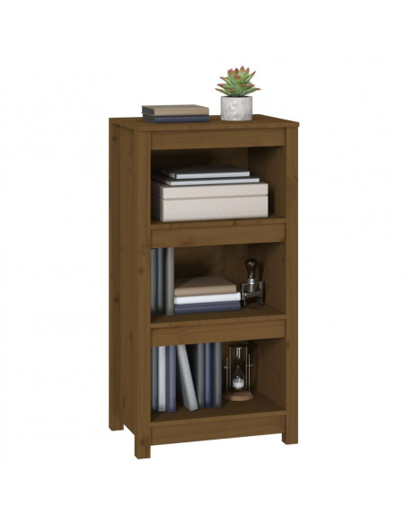 Libreria Marrone Miele 50x35x97 cm in Legno Massello di Pino