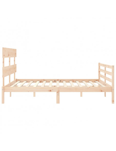 Giroletto con Testiera 160x200 cm in Legno Massello