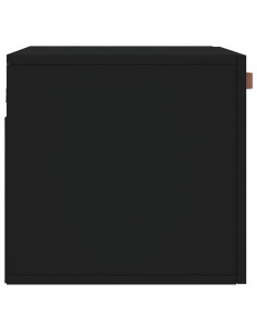 Mobile a Parete Nero 60x36,5x35 cm in Legno Multistrato 2
