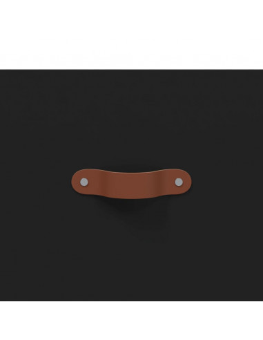 Mobile a Parete Nero 60x36,5x35 cm in Legno Multistrato