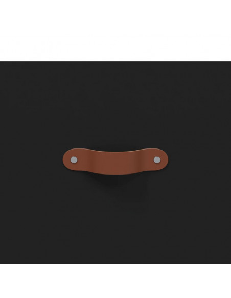 Mobile a Parete Nero 60x36,5x35 cm in Legno Multistrato