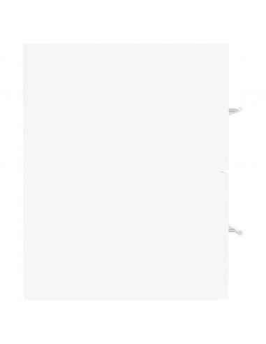 Mobile Bagno con Lavabo Integrato Bianco in Legno Multistrato