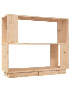 Libreria/Divisorio 80x25x70 cm in Legno Massello di Pino 2