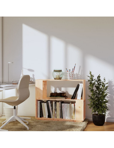 Libreria/Divisorio 80x25x70 cm in Legno Massello di Pino