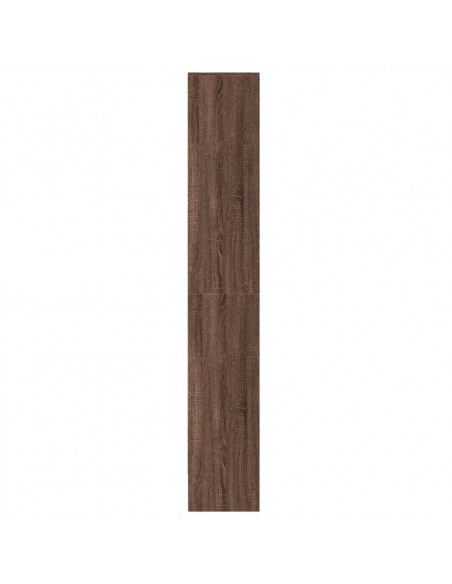 Credenza con LED Rovere Marrone 69x32,5x200 cm in Truciolato