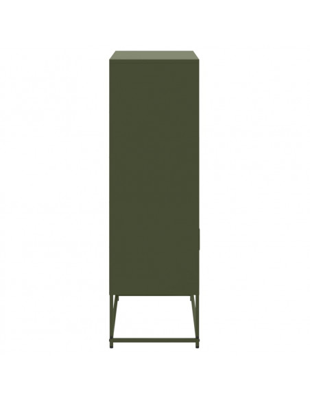 Credenza Verde Oliva 68,5x38,5x123,5 cm in Acciaio