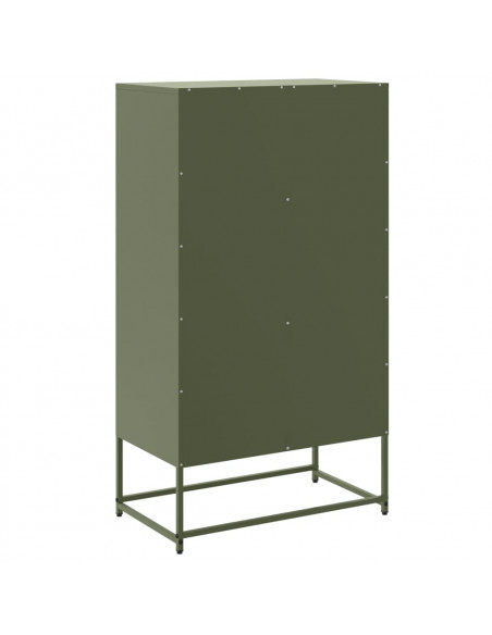 Credenza Verde Oliva 68,5x38,5x123,5 cm in Acciaio