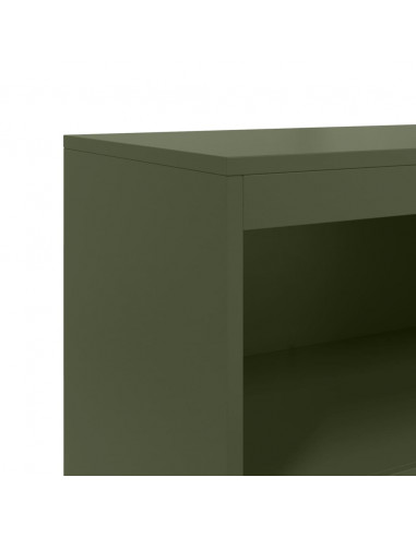 Credenza Verde Oliva 68,5x38,5x123,5 cm in Acciaio
