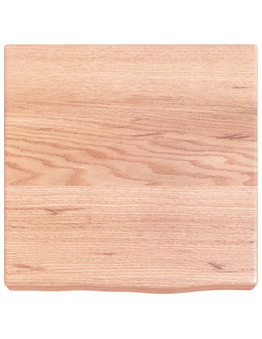 Piano Bagno Marrone 40x40x(2-6) cm Legno Massello Trattato