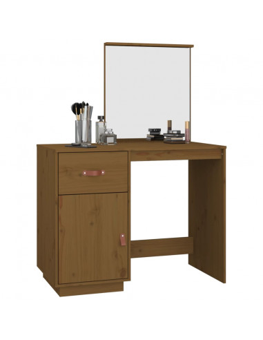 Toeletta Marrone Miele 95x50x134 cm in Legno Massello di Pino