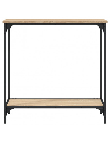 Tavolino Consolle Rovere Sonoma 75x30,5x75cm Legno Multistrato