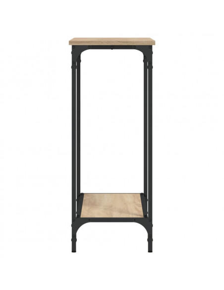 Tavolino Consolle Rovere Sonoma 75x30,5x75cm Legno Multistrato