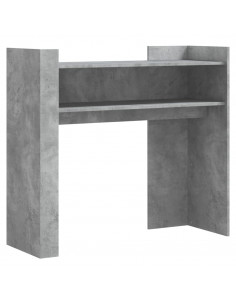 Tavolino Consolle Grigio Cemento 100x35x90 cm in Multistrato 2