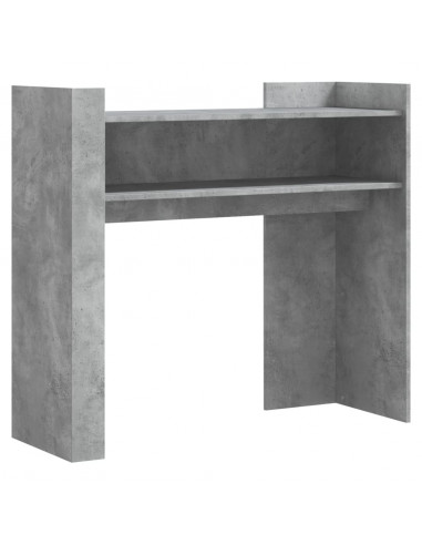 Tavolino Consolle Grigio Cemento 100x35x90 cm in Multistrato