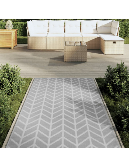 Tappeto da Esterni Grigio 120x180 cm in PP