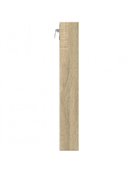 Armadietto Vetrina Rovere Sonoma 60x8,5x58 cm Legno Multistrato